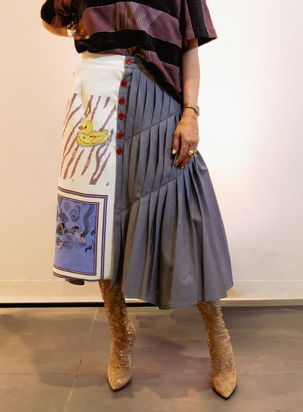 SCARF TWIST SKIRT