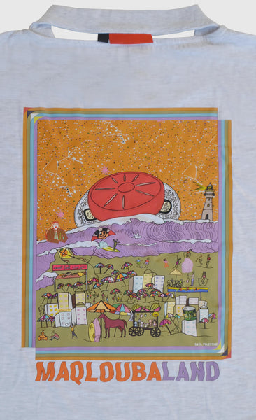 REEMAMI SMILY & MAQLOUBA LAND TEE (BACK)