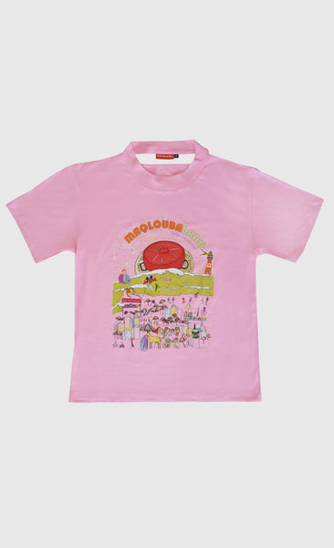 MAQLOUBA LAND TEE (ORANGE TITLE)