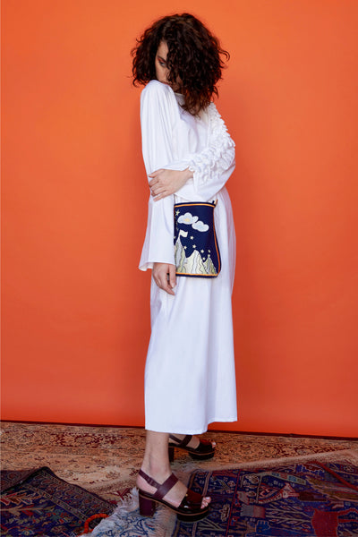 Buttoned Sleeve Dress